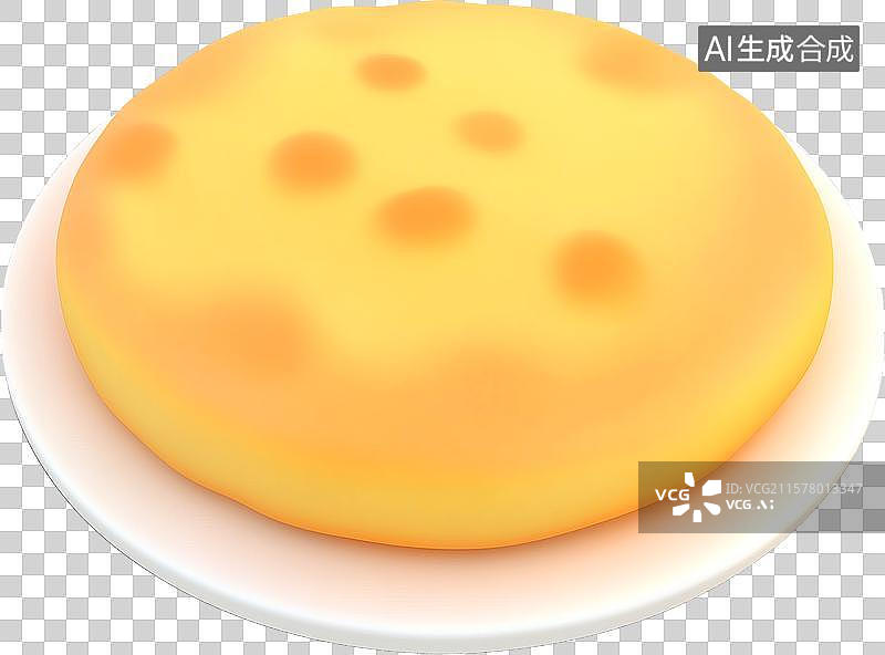 【AI数字艺术】一个金色的煎饼图片素材