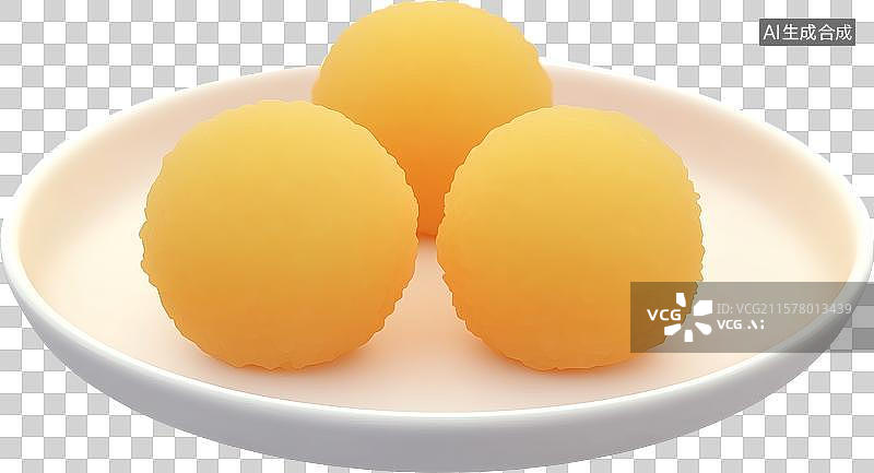 【AI数字艺术】一盘炸糯米丸子图片素材