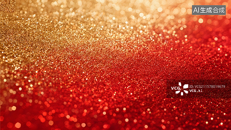 【AI数字艺术】红色金色颗粒感背景图片素材