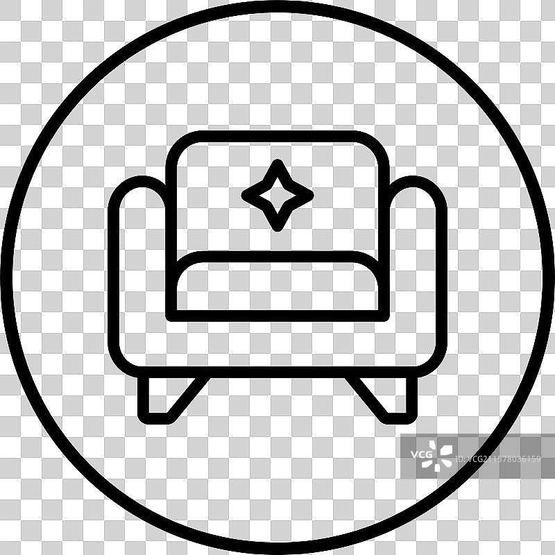 扶手椅图标设计图片素材