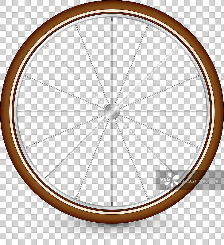 逼真的3D复古自行车轮胎橡胶轮胎图片素材