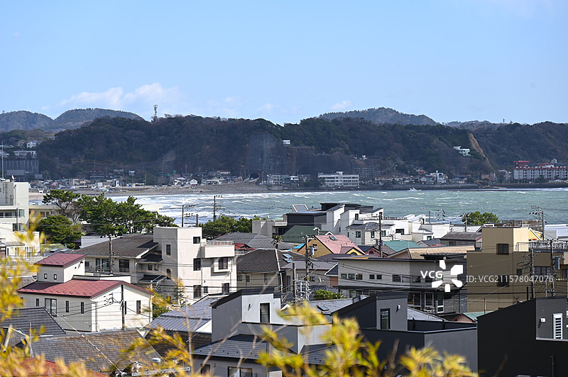 日本镰仓长谷寺的春天图片素材