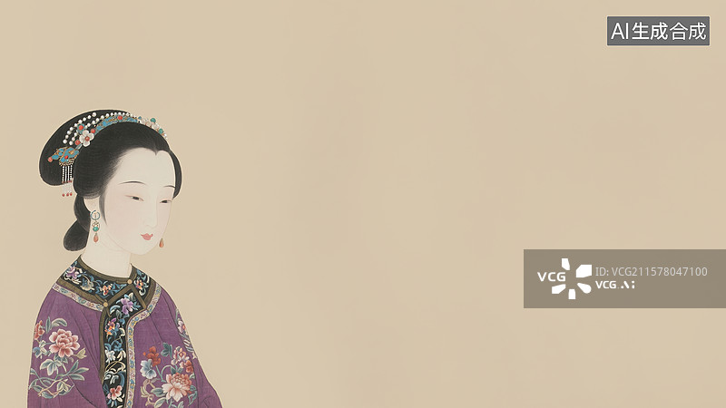 【AI数字艺术】水墨画左下图片素材