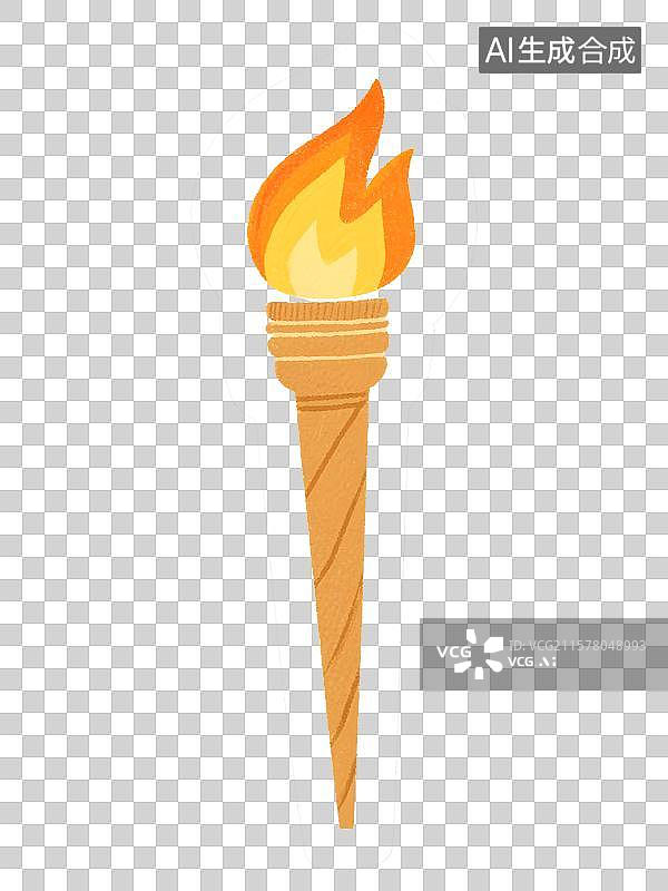 【AI数字艺术】火炬插画免扣元素图片素材