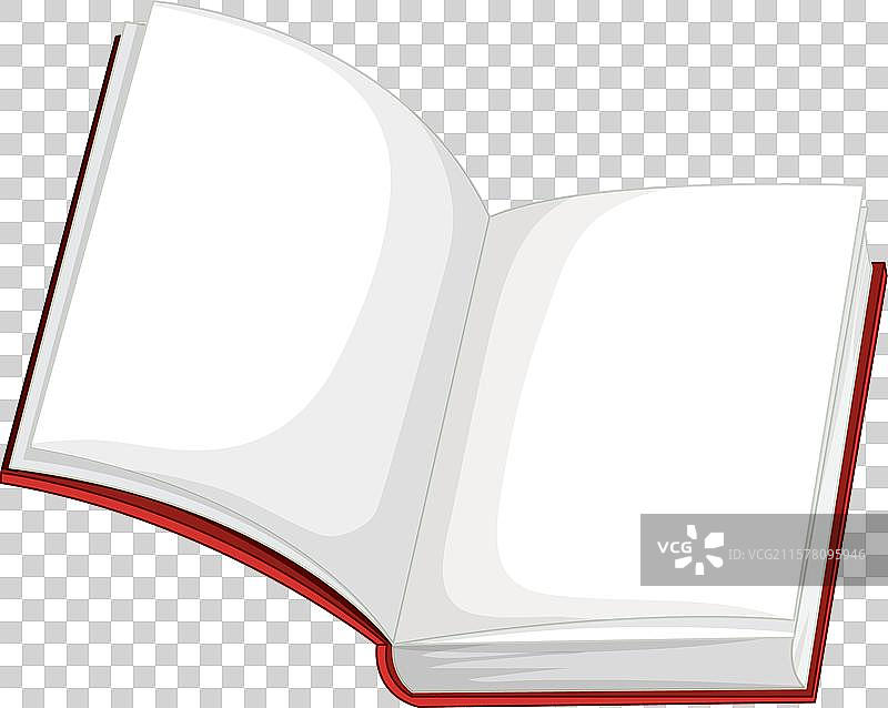 一本翻开的空白书籍图片素材