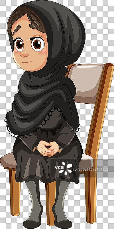 穿着传统服饰的女孩图片素材