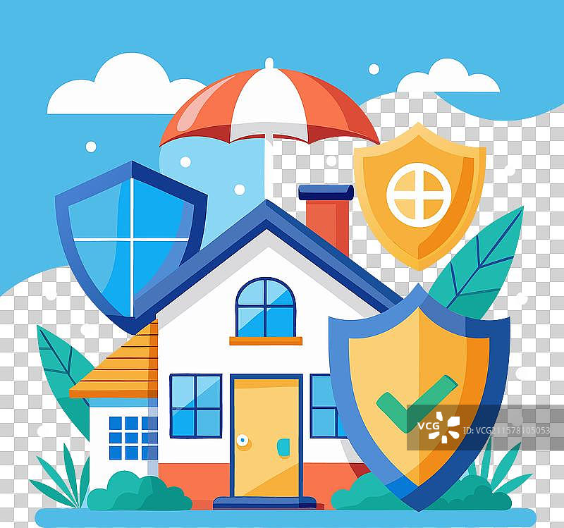 家庭保护保险覆盖范围图片素材
