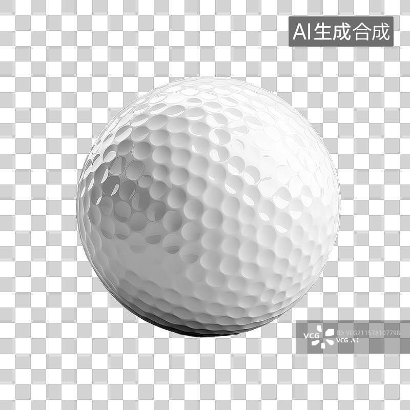 【AI数字艺术】白色高尔夫球特写图片素材