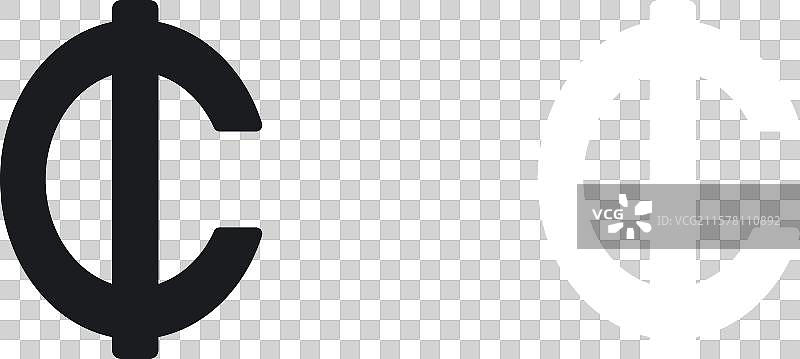 黑白轮廓的塞地符号集图片素材