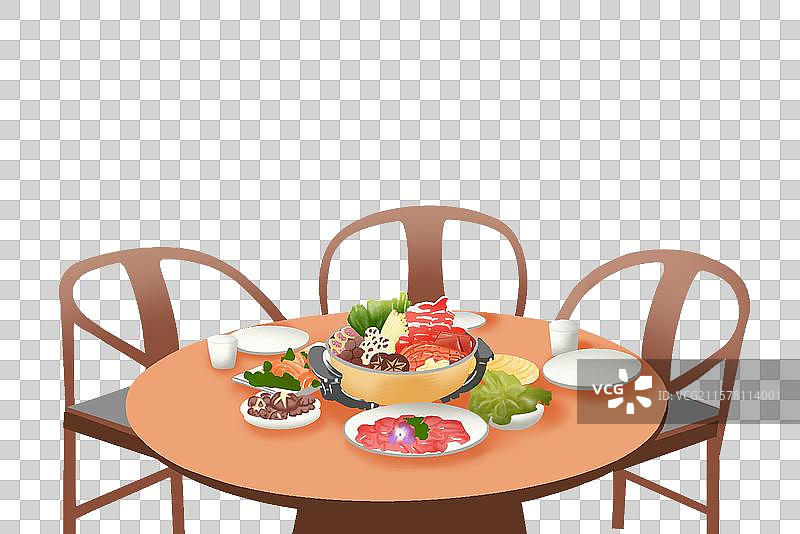 火锅素材插画图片素材