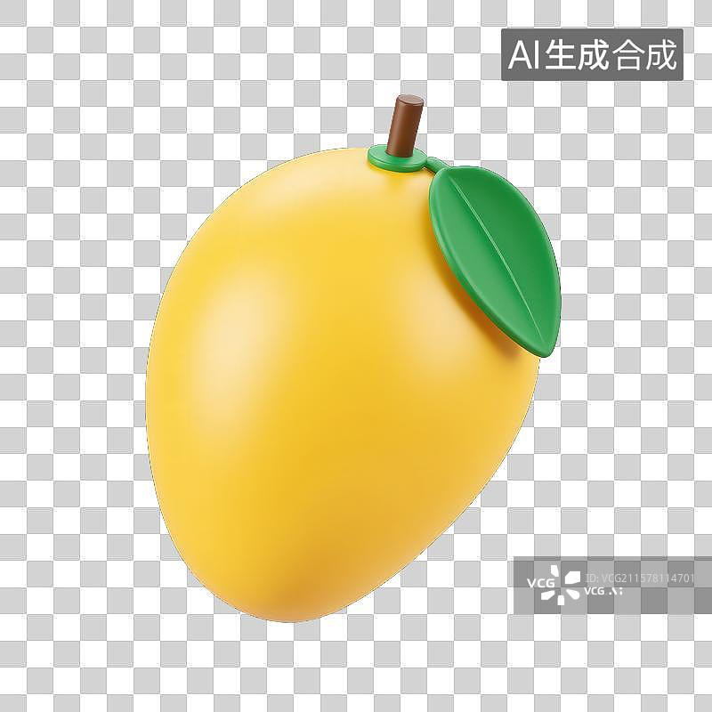 【AI数字艺术】萌趣芒果的夏日清凉图片素材