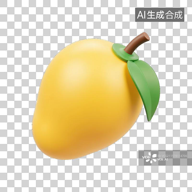 【AI数字艺术】萌趣芒果的夏日清凉图片素材
