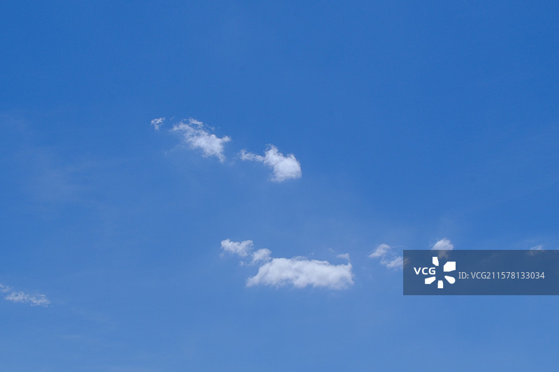 蓝天白云。晴朗晴天晴空万里天空。高清风景背景图图片素材