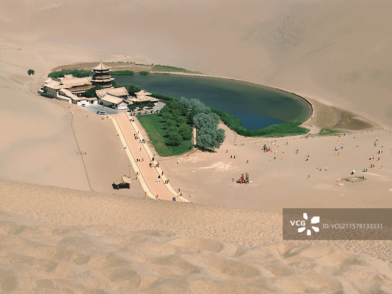 月牙泉图片素材