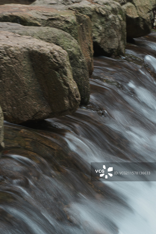 绍兴诸暨五泄风景区瀑布风景照图片素材