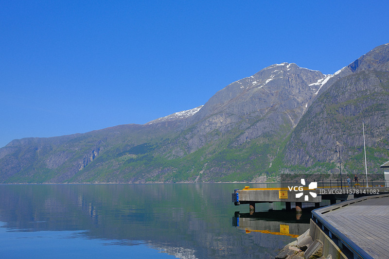挪威小镇 北欧小镇 努尔黑姆松(Norheimsund)图片素材