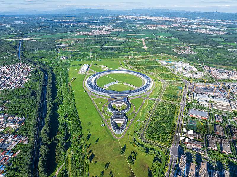 北京怀柔科学城高能同步辐射光源俯瞰图图片素材