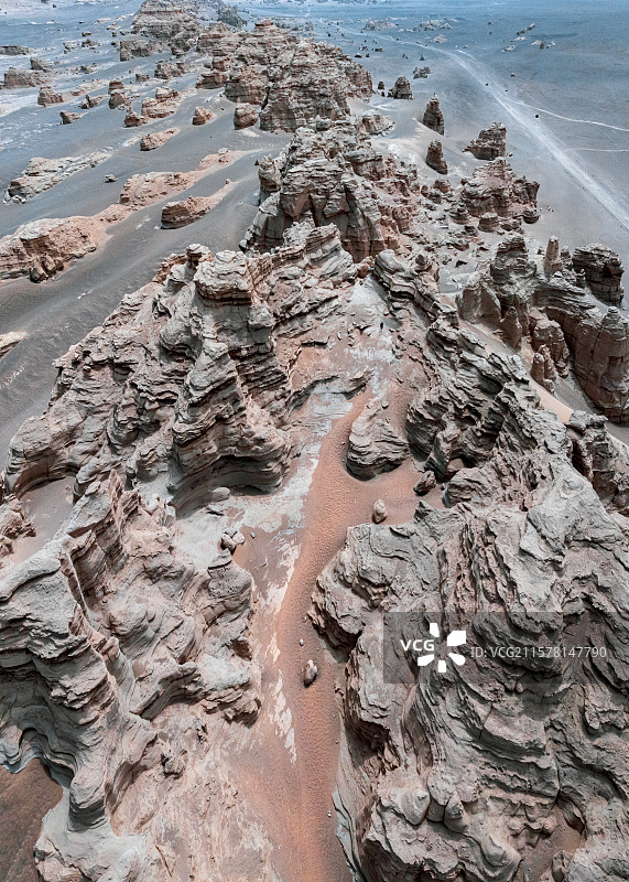 新疆哈密雅丹大海道景区艾斯开霞尔古堡图片素材