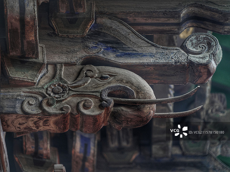 五台山广仁寺，又名十方堂，是藏传佛教寺院，建筑庄严，佛像铜铸，经藏珍贵，还设有藏医门诊。图片素材