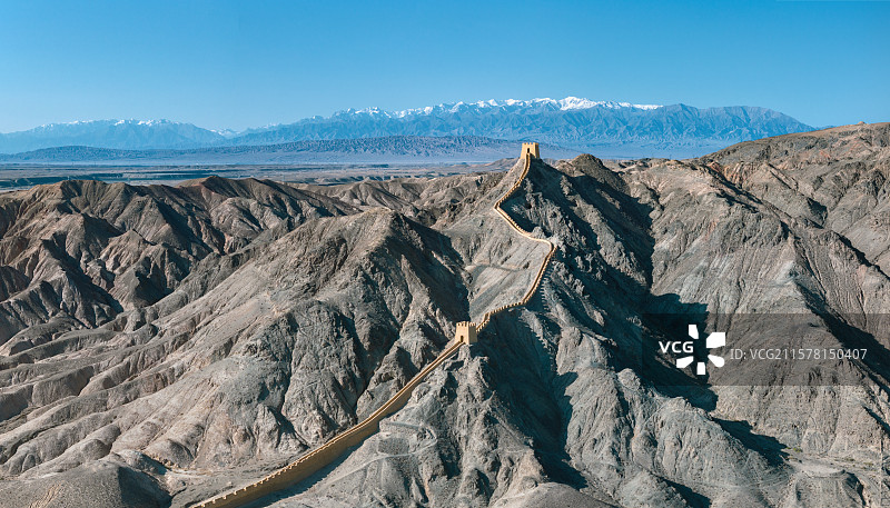 甘肃嘉峪关市悬壁长城景区图片素材