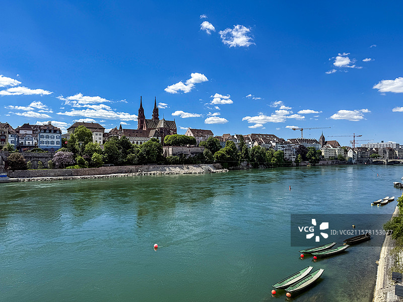 巴塞尔莱茵河畔图片素材