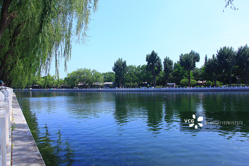 北京什刹海公园/什刹海/什刹海风景区图片素材