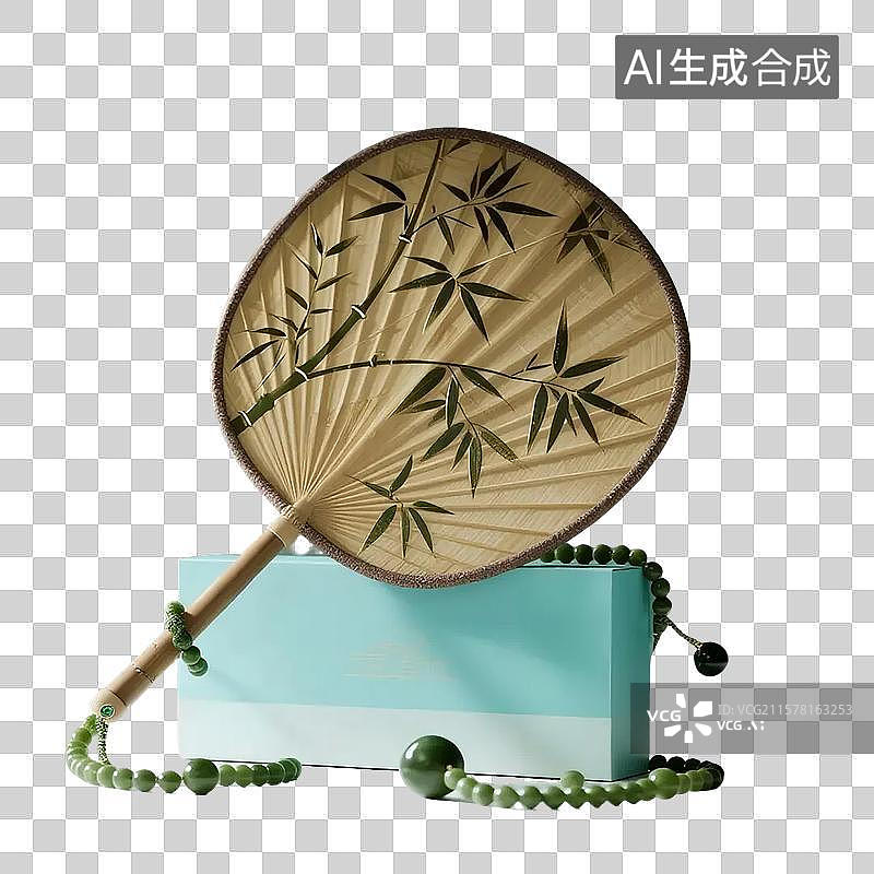 【AI数字艺术】蒲扇竹扇夏日扇子消暑夏天图片素材