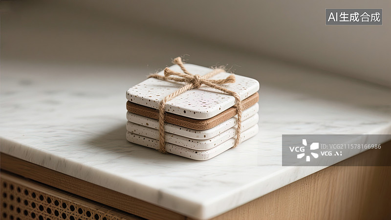 【AI数字艺术】简约风杯垫的艺术图片素材