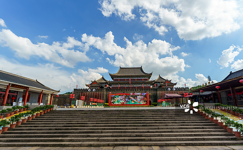 佛山狮山松岗南海影视城正门图片素材