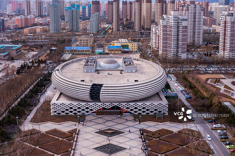 山西省太原市山西地质博物馆户外美景图片素材