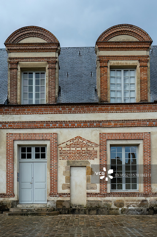 法国巴黎大都会区塞纳-马恩省丹枫白露区枫丹白露宫景观图片素材