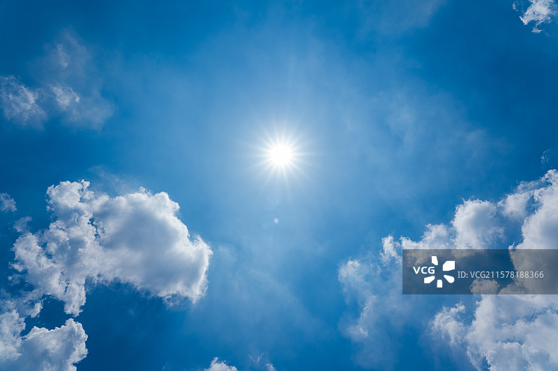 晴朗的天空与白云图片素材