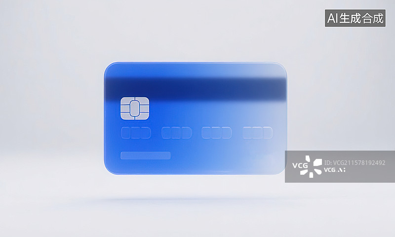 【AI数字艺术】银行卡IC卡刷卡 3D金融理财投资保险存钱诚信交易购物消费银行股市贸易市场主题三维立体渲染图标概念图片素材