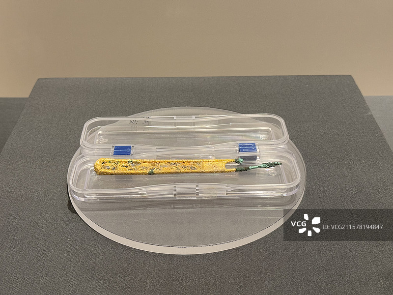 金钗，唐，陕西省宝鸡市陈仓区香泉镇，宝鸡市陈仓区博物馆图片素材