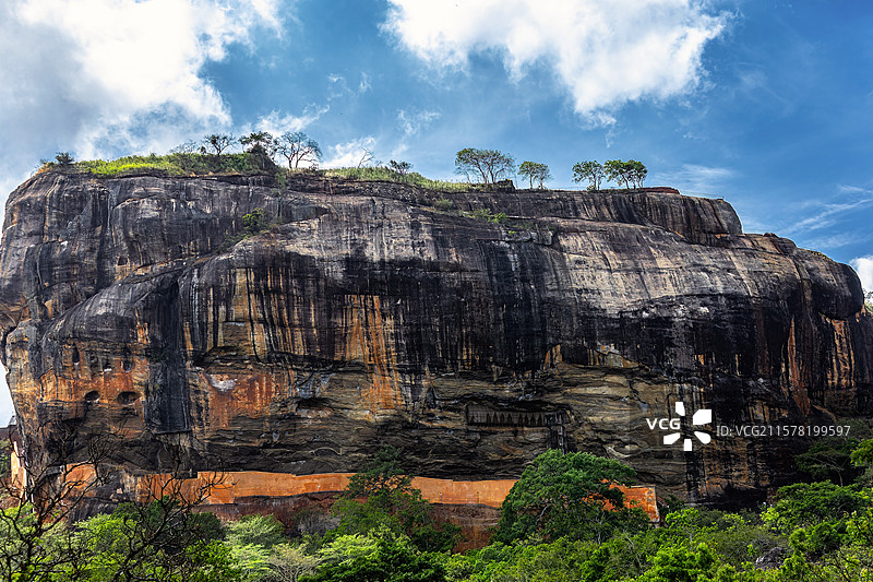 斯里兰卡狮子岩的壮丽景色（夏天）图片素材