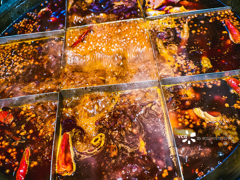 重庆九宫格火锅图片素材