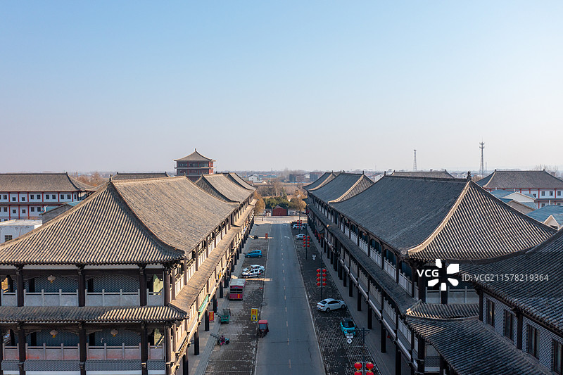 河南焦作温县陈家沟建筑设施、太极拳博物馆建筑图片素材