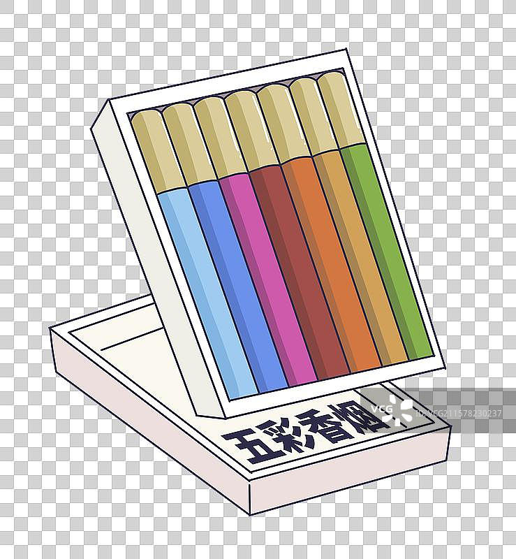 五彩香烟图片素材