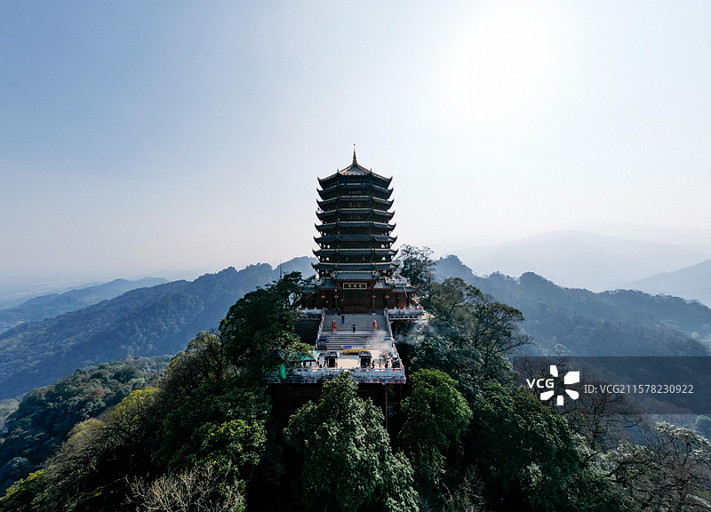 青城山老君阁图片素材