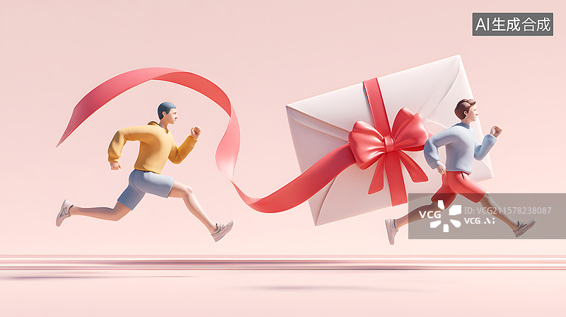【AI数字艺术】AIGC：冲刺奔跑 成功上岸 好消息图片素材