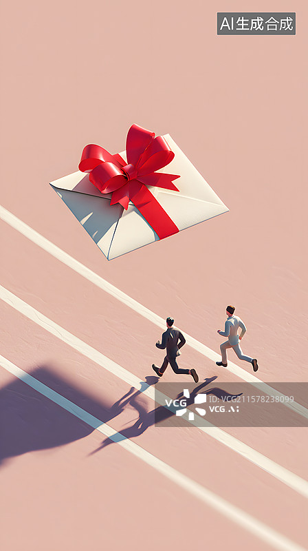 【AI数字艺术】AIGC：冲刺奔跑 成功上岸 好消息图片素材