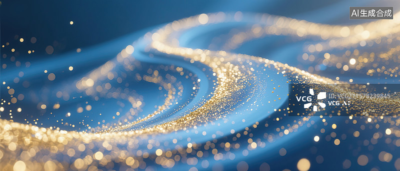 【AI数字艺术】鎏光星河图片素材
