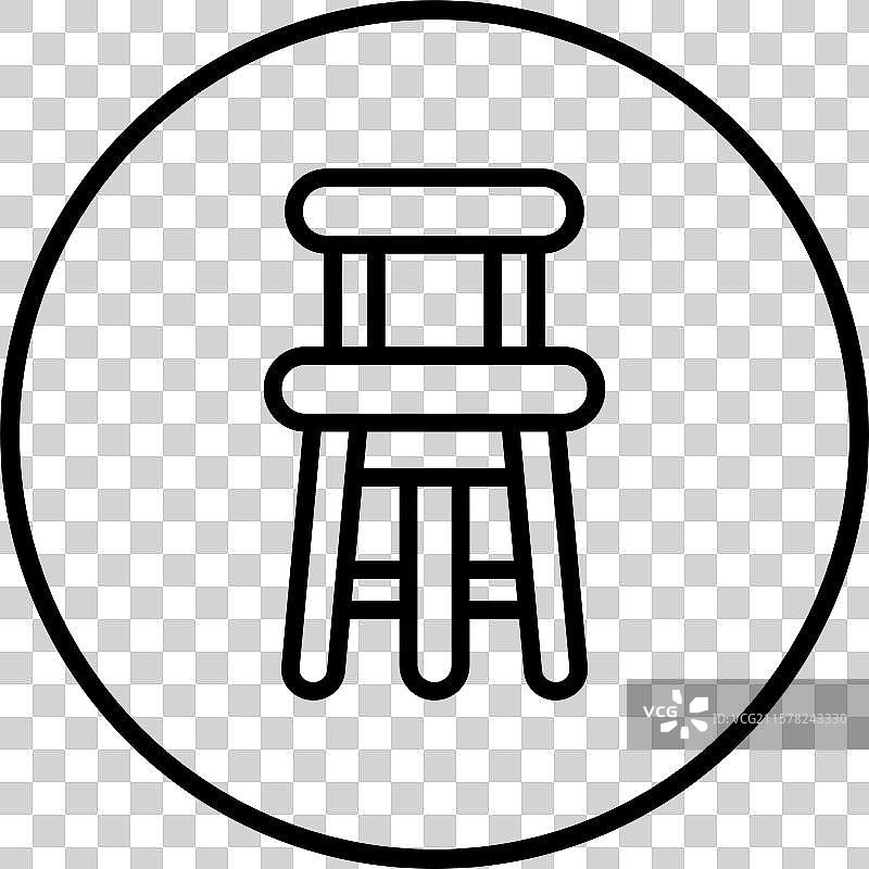 吧台椅图标设计图片素材
