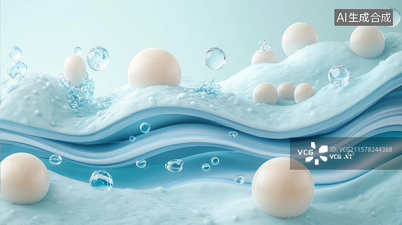 【AI数字艺术】肌肤水润微观结构特写图图片素材