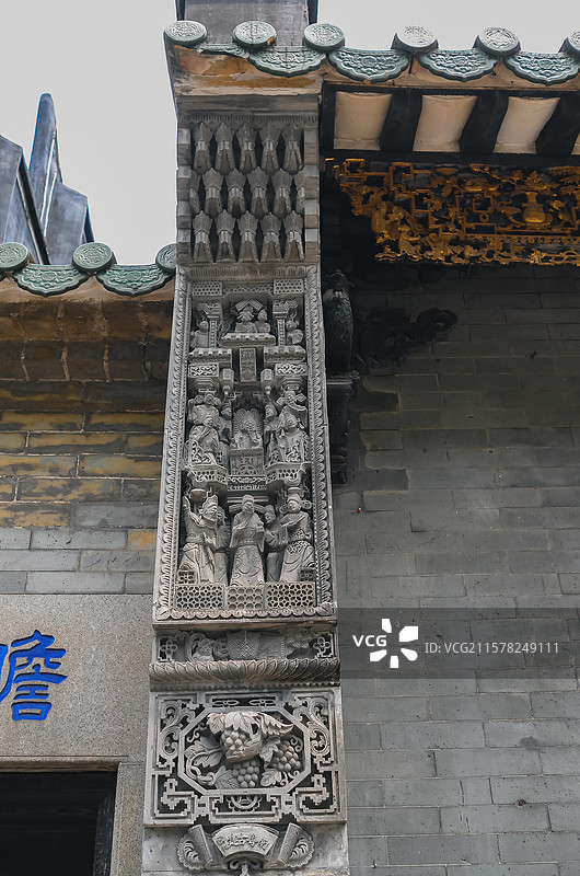 中国广东广州泮塘仁威祖庙。图片素材