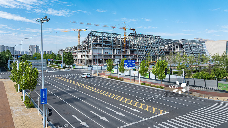 郑州市常西湖新区CCD场馆风景图片素材