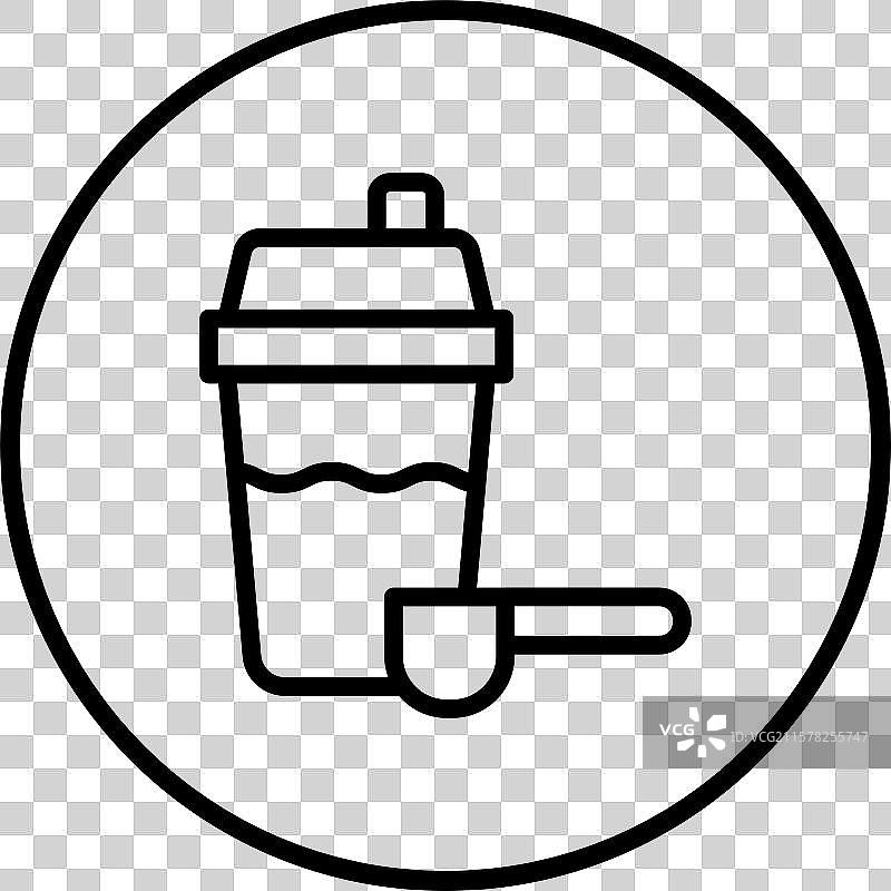 蛋白质奶昔图标设计图片素材