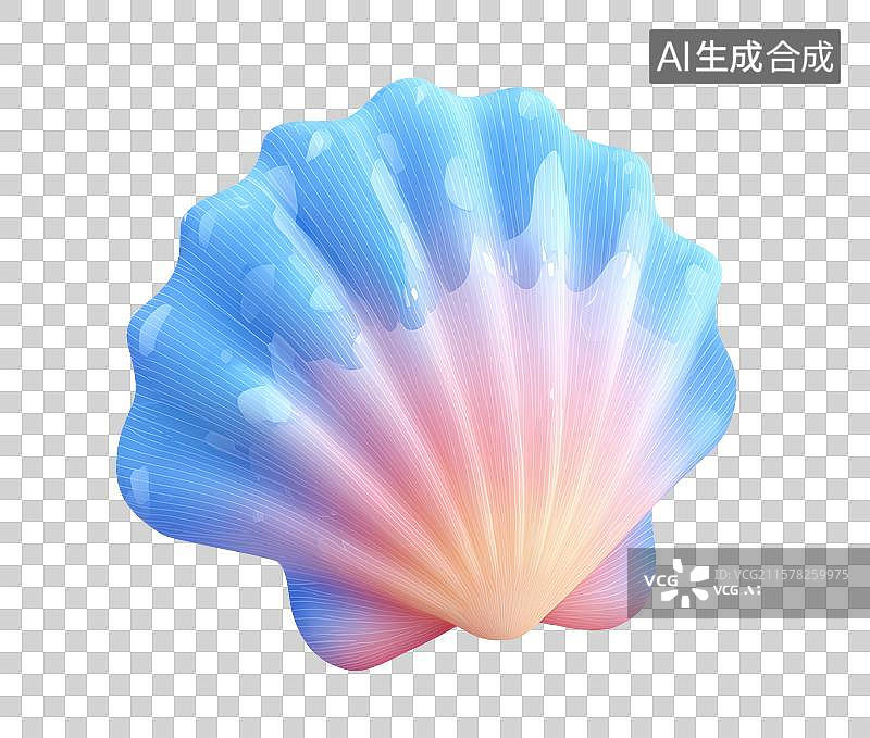 【AI数字艺术】贝壳插画元素图片素材