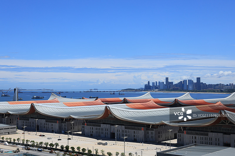 厦门国际会展海景图片素材