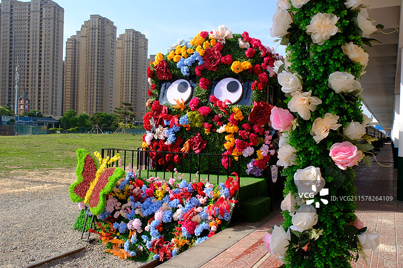 石家庄老火车站解放广场。老火车头。绿皮火车。城市风光图片素材